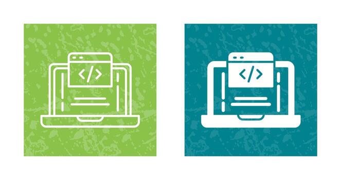 icono de vector de codificación