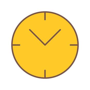 icono de vector de reloj único