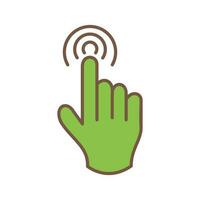 Danger of Hand Press Vector Icon