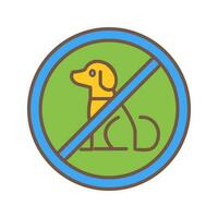 No Pets Vector Icon