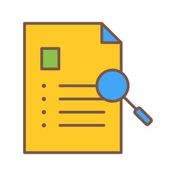Unique Case Study Vector Icon