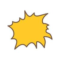 Unique Explosion Vector Icon