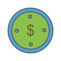 Dollar Coin Vector Icon