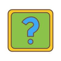 Unique Question Mark Vector Icon