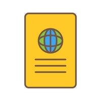 Unique Global Report Vector Icon