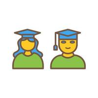 Unique Graduates Vector Icon