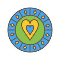 Heart Chip Vector Icon