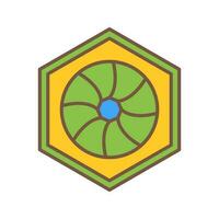 Unique Hexagonal Diaphram Vector Icon