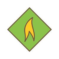 Flammable Material Vector Icon