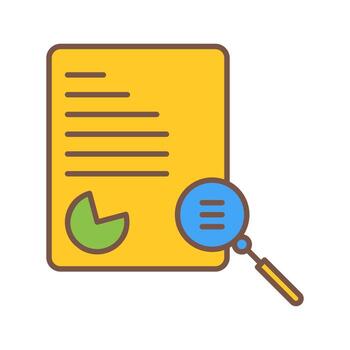 Unique Case Study Vector Icon