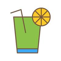 Unique Lemon Juice Vector Icon