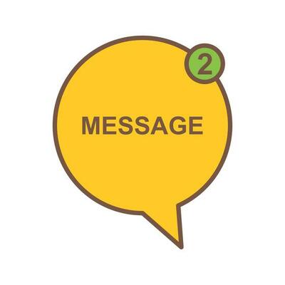 Message Bubbles Vector Icon