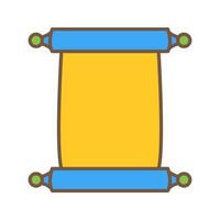 Scroll of Paper Vector Icon