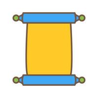 Scroll of Paper Vector Icon