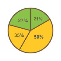 Pie Chart Vector Icon