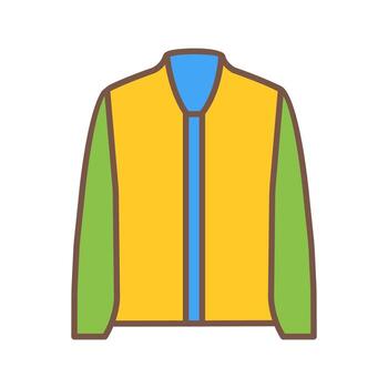 icono de vector de chaqueta