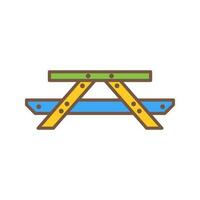 Picnic of Table Vector Icon
