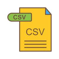 CSV Vector Icon
