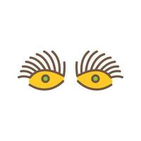 Longlashes Vector Icon