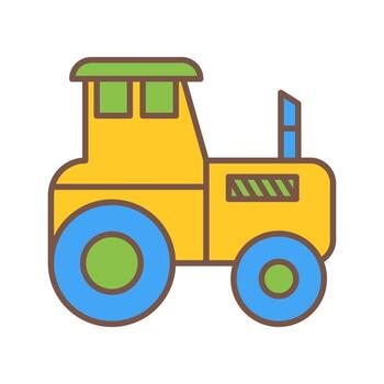 icono de vector de tractor