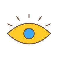 icono de vector de ojo