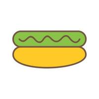 Hot Dog Vector Icon