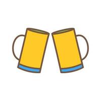 icono de vector de tostado de cervezas