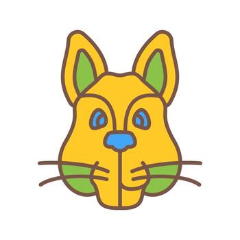 icono de vector de ardilla