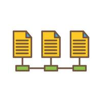 Network Files Vector Icon