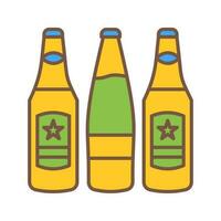 icono de vector de botellas de cerveza