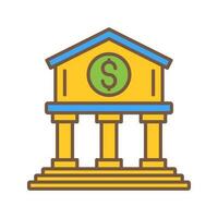 icono de vector de banco