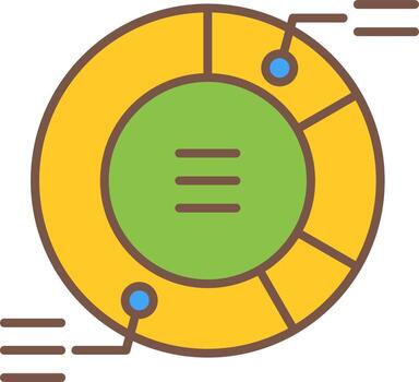 Pie Chart Vector Icon