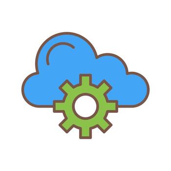 Cloud Computing Vector Icon