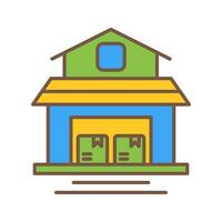 Warehouse Vector Icon