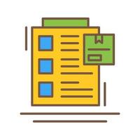 Order List Vector Icon