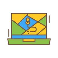 Google Map Vector Icon