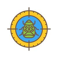 Bug Target Vector Icon