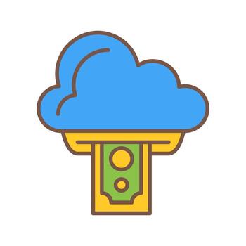 Cloud Computing Vector Icon