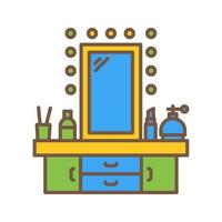 Dressing Table Vector Icon