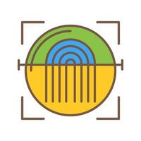 Fingerprint Scanner Vector Icon