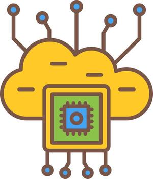 Cloud Computing Vector Icon