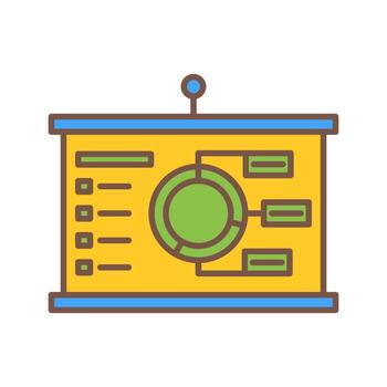 icono de vector de presentación