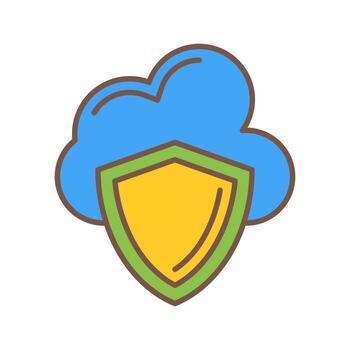 icono de vector de escudo