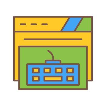 icono de vector de teclado