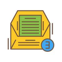 icono de vector de correos electrónicos