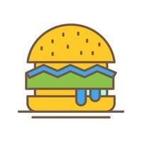 Hamburger Vector Icon