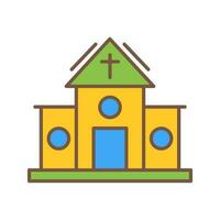 icono de vector de iglesia