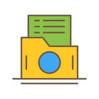 List Folder Vector Icon