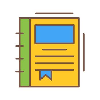 Spring Notebook Vector Icon