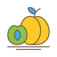 Apricot Vector Icon